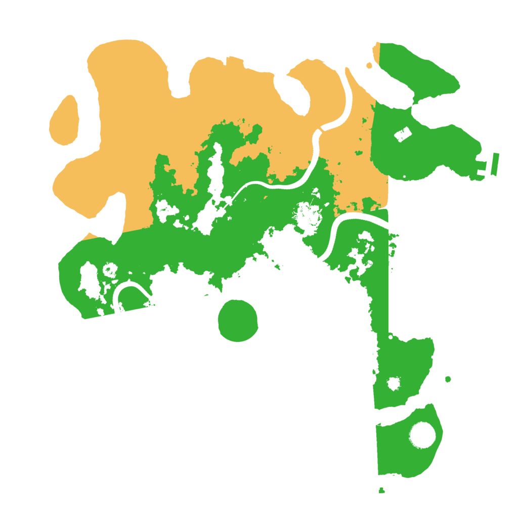 Biome Rust Map: Procedural Map, Size: 3500, Seed: 418390987