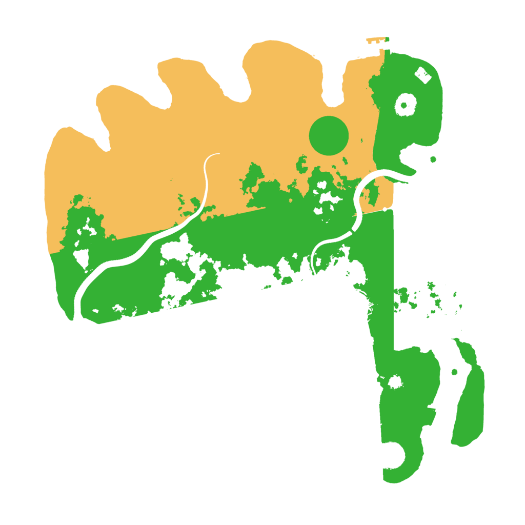 Biome Rust Map: Procedural Map, Size: 3500, Seed: 876877