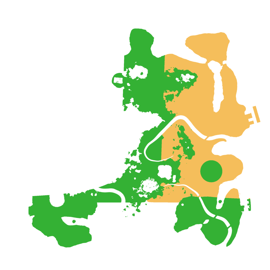 Biome Rust Map: Procedural Map, Size: 3250, Seed: 792121991