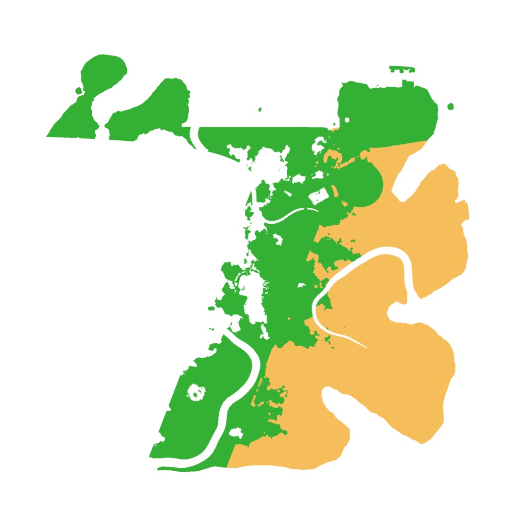 Biome Rust Map: Procedural Map, Size: 3000, Seed: 621734895