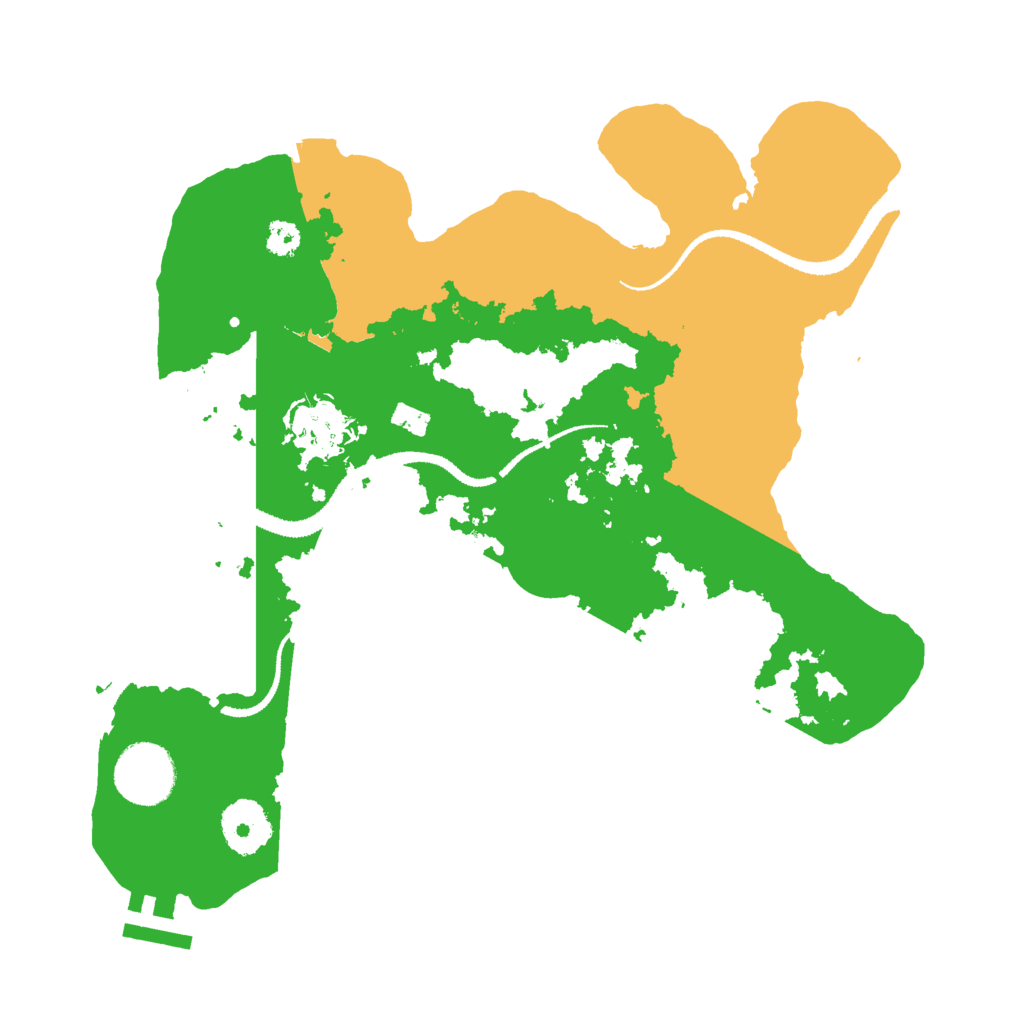 Biome Rust Map: Procedural Map, Size: 3000, Seed: 1921