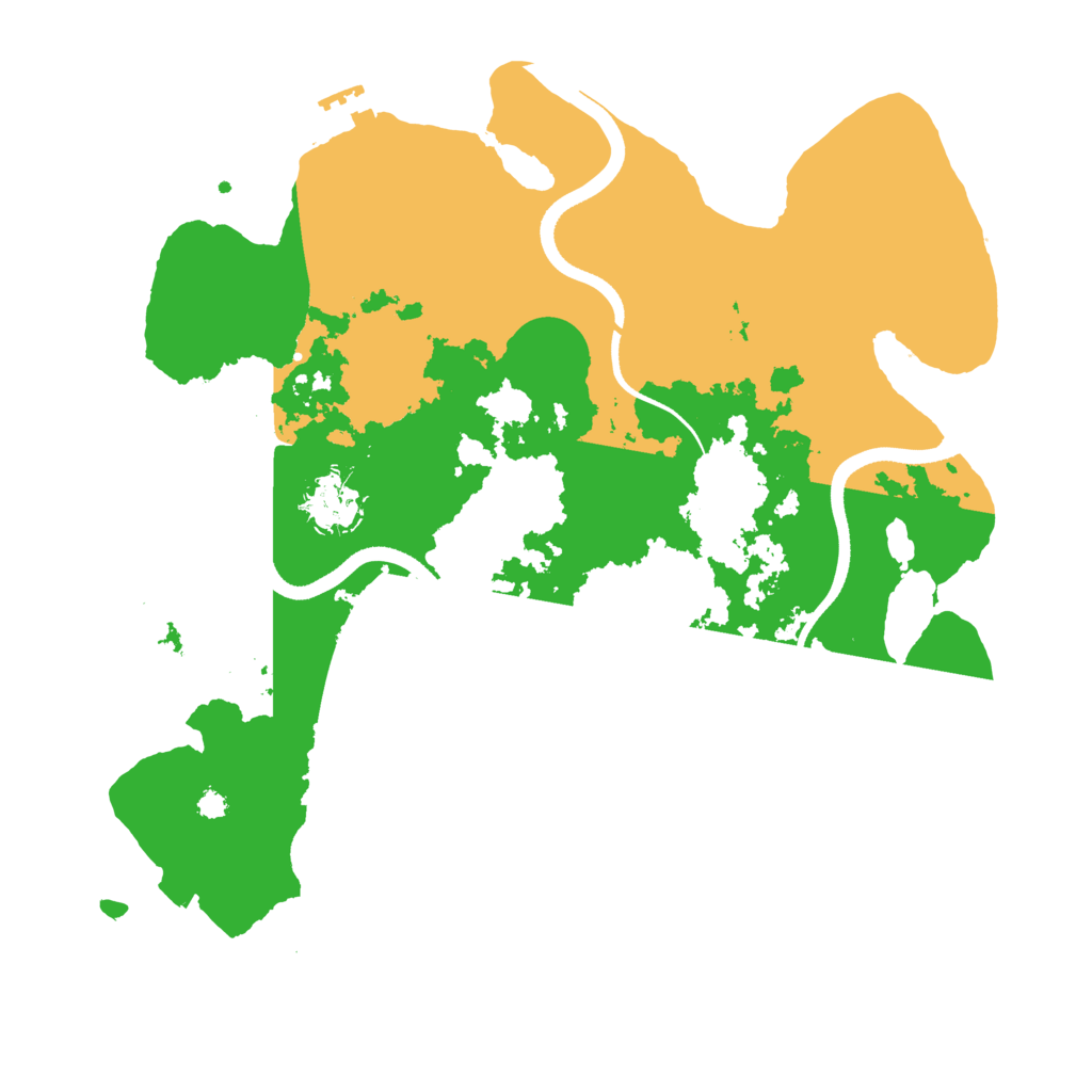 Biome Rust Map: Procedural Map, Size: 3500, Seed: 245532027