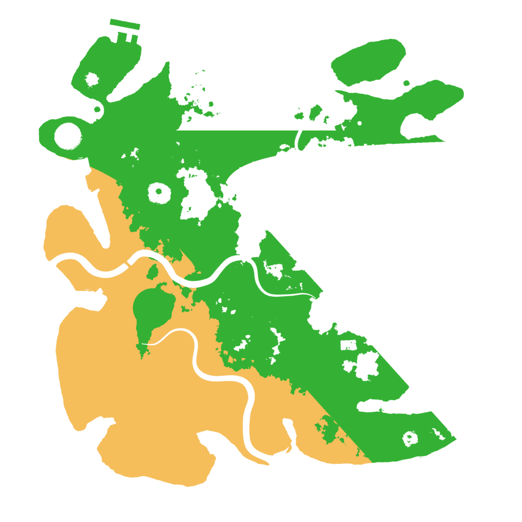 Biome Rust Map: Procedural Map, Size: 3500, Seed: 1551442271