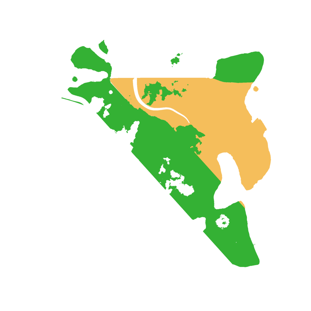 Biome Rust Map: Procedural Map, Size: 2400, Seed: 126321