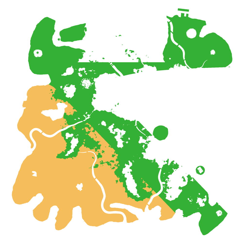 Biome Rust Map: Procedural Map, Size: 4500, Seed: 290343636