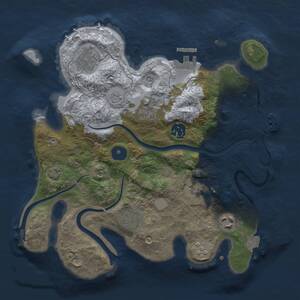 Thumbnail Rust Map: Procedural Map, Size: 3000, Seed: 1494562234, 13 Monuments