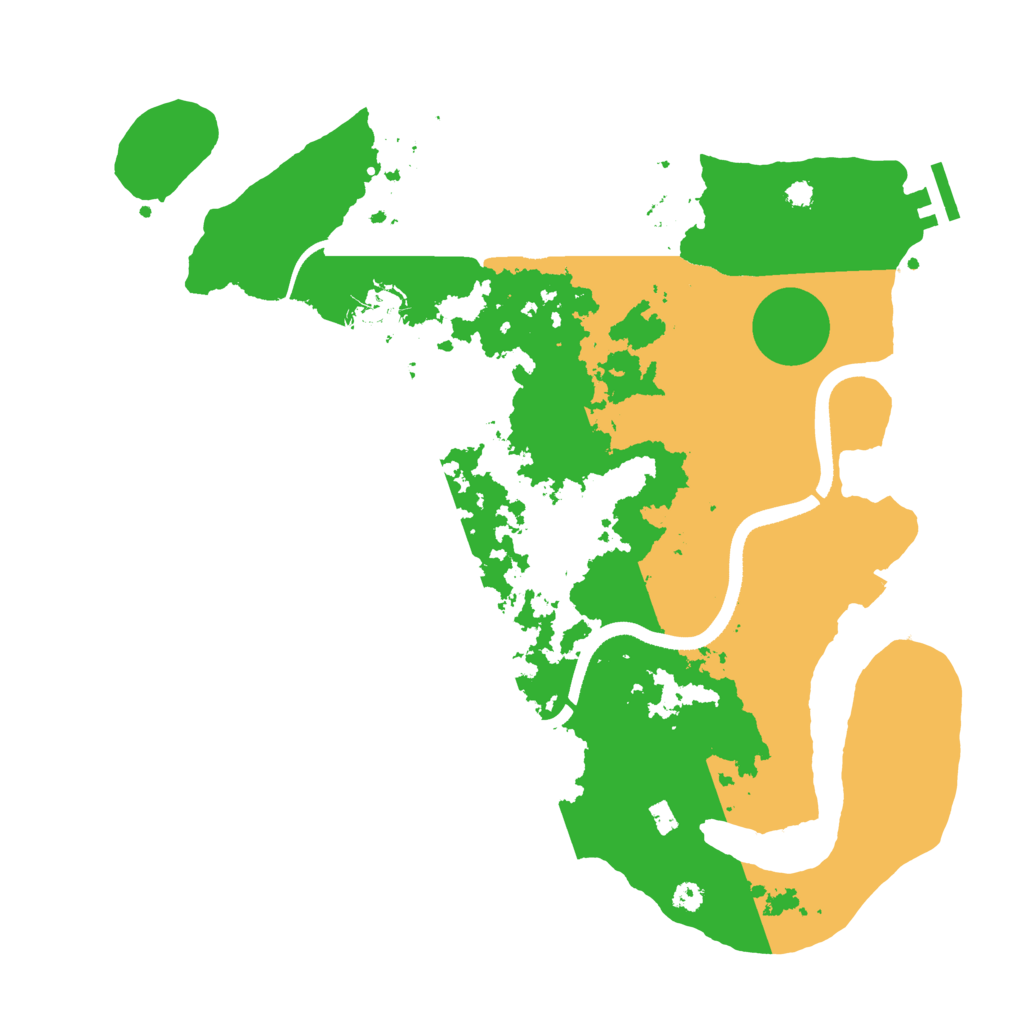 Biome Rust Map: Procedural Map, Size: 3500, Seed: 137193258