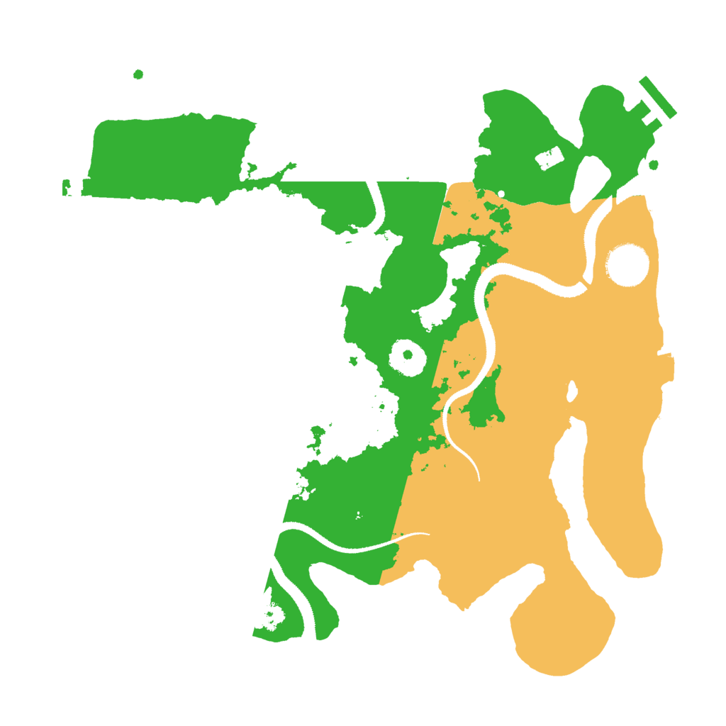 Biome Rust Map: Procedural Map, Size: 3000, Seed: 30636