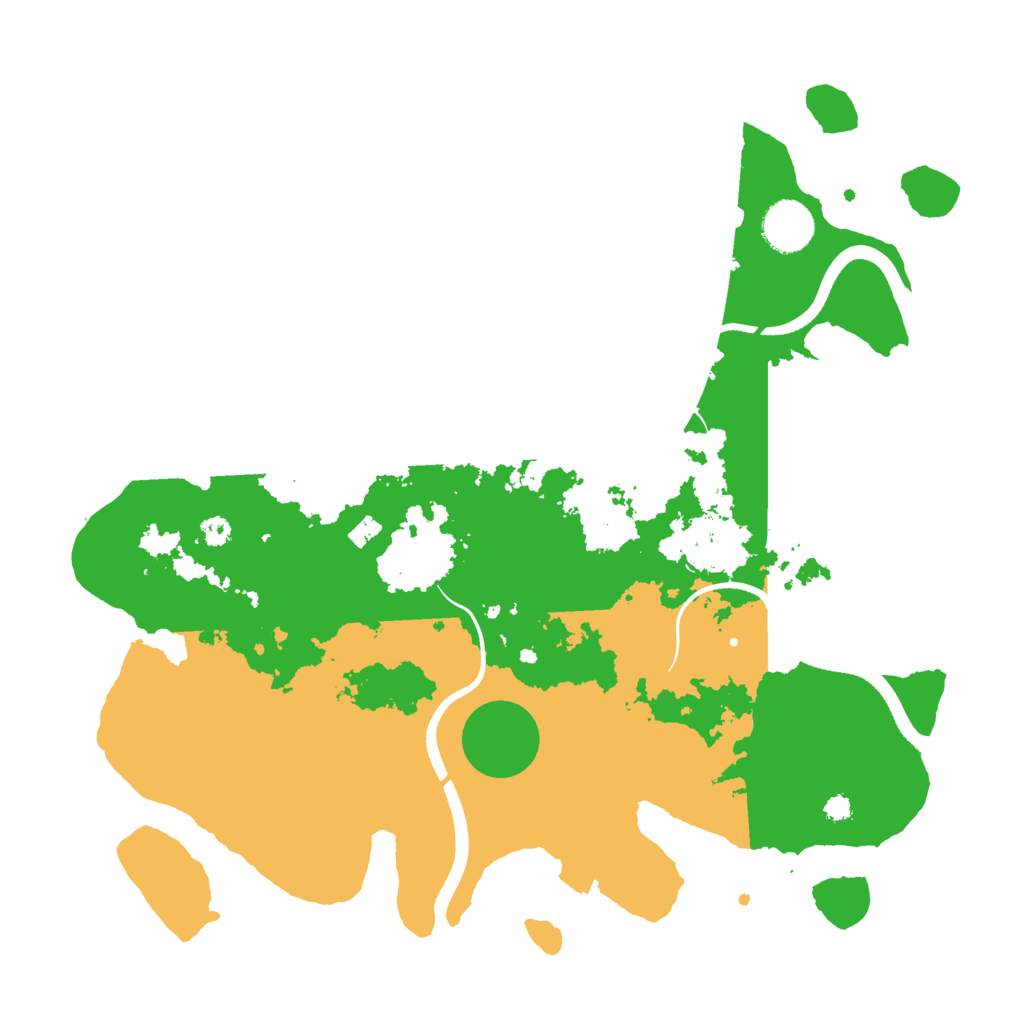 Biome Rust Map: Procedural Map, Size: 3500, Seed: 35196