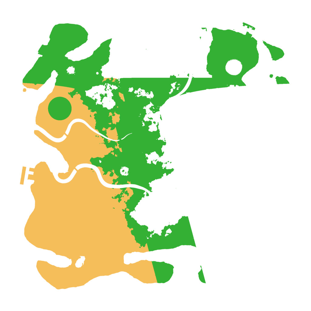 Biome Rust Map: Procedural Map, Size: 3500, Seed: 995825776