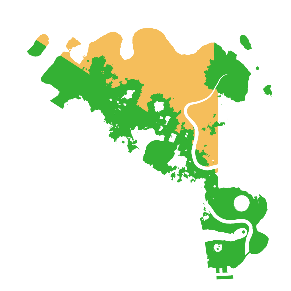 Biome Rust Map: Procedural Map, Size: 3500, Seed: 768360453