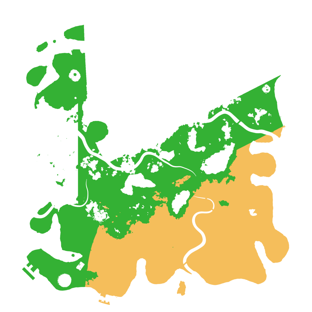 Biome Rust Map: Procedural Map, Size: 4096, Seed: 1586544950