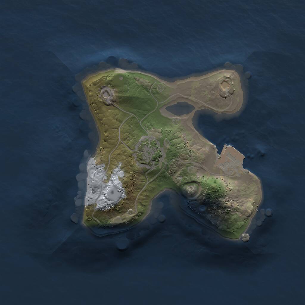 Rust Map: Procedural Map, Size: 1500, Seed: 1359670808, 2 Monuments