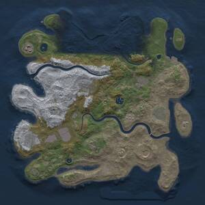 Thumbnail Rust Map: Procedural Map, Size: 3800, Seed: 556712, 16 Monuments