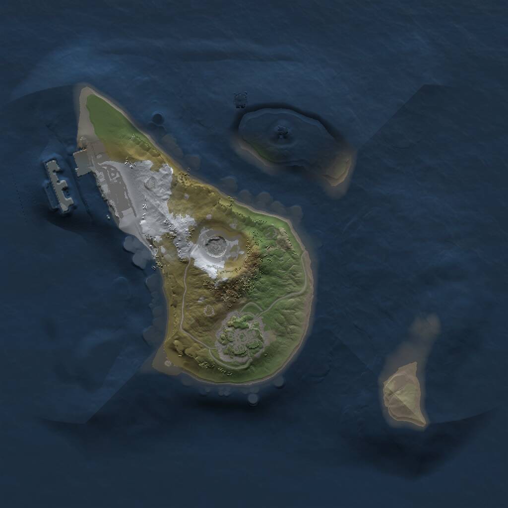 Rust Map: Procedural Map, Size: 1500, Seed: 2902152, 4 Monuments