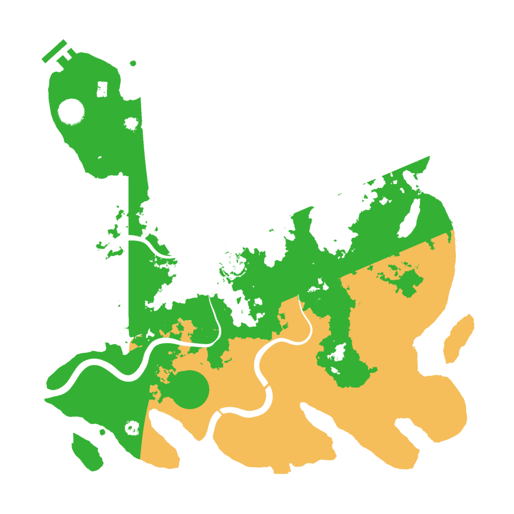 Biome Rust Map: Procedural Map, Size: 3500, Seed: 330460940