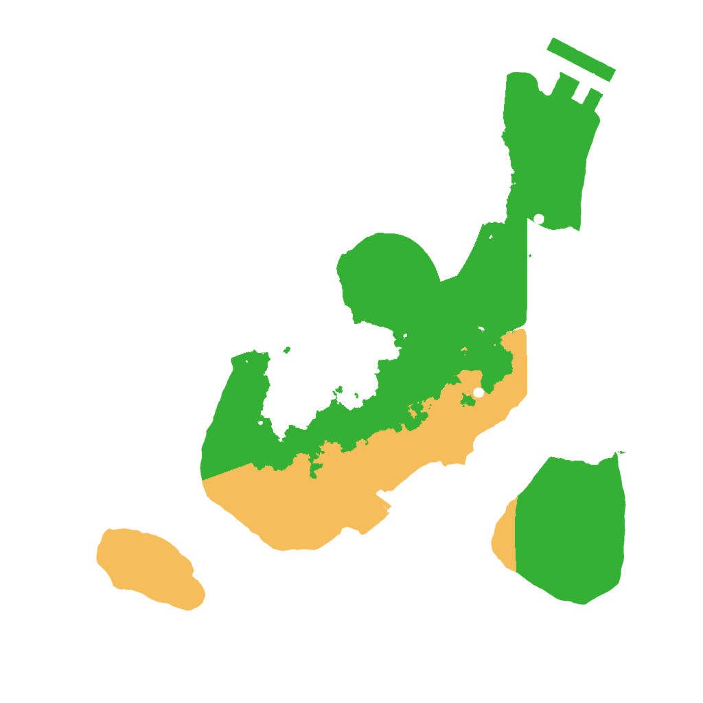 Biome Rust Map: Procedural Map, Size: 2000, Seed: 1319788635