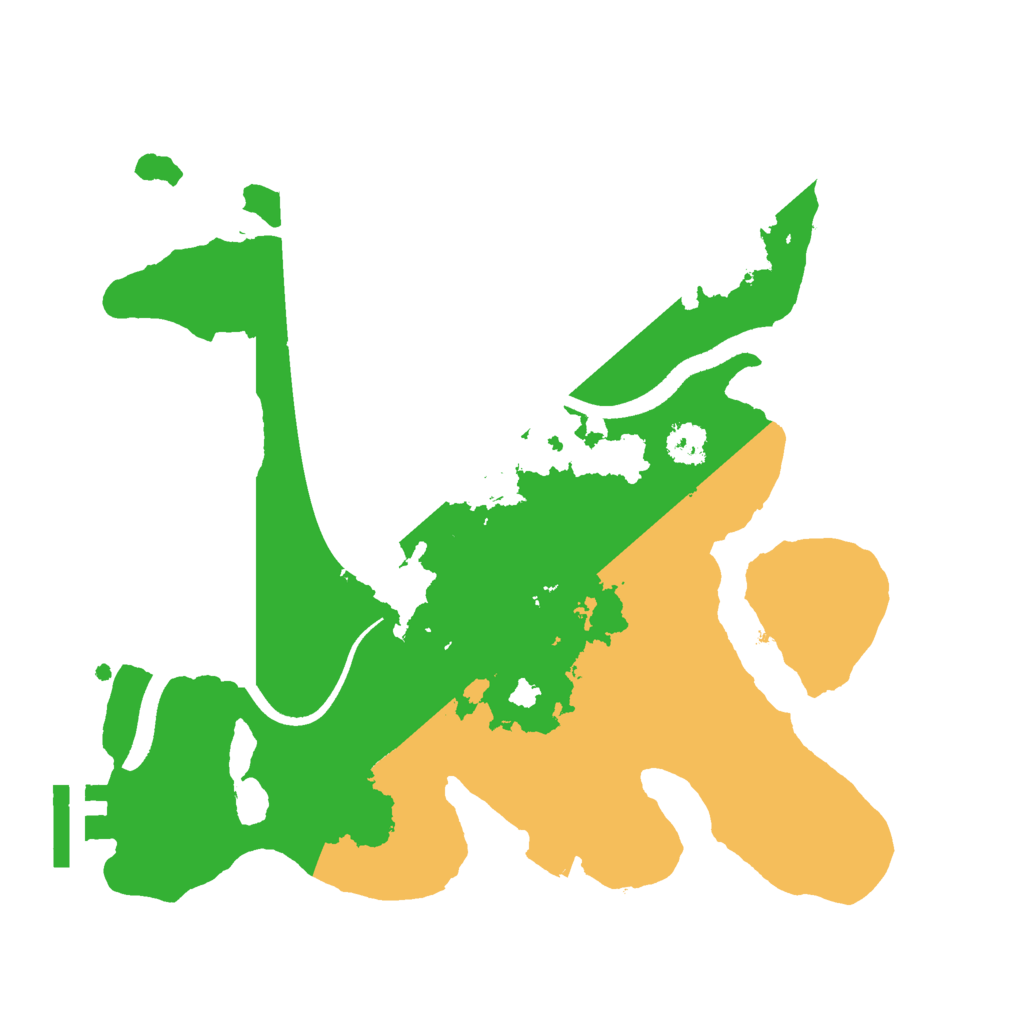 Biome Rust Map: Procedural Map, Size: 2500, Seed: 23462346