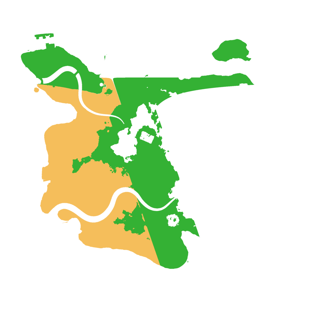 Biome Rust Map: Procedural Map, Size: 2500, Seed: 23464634