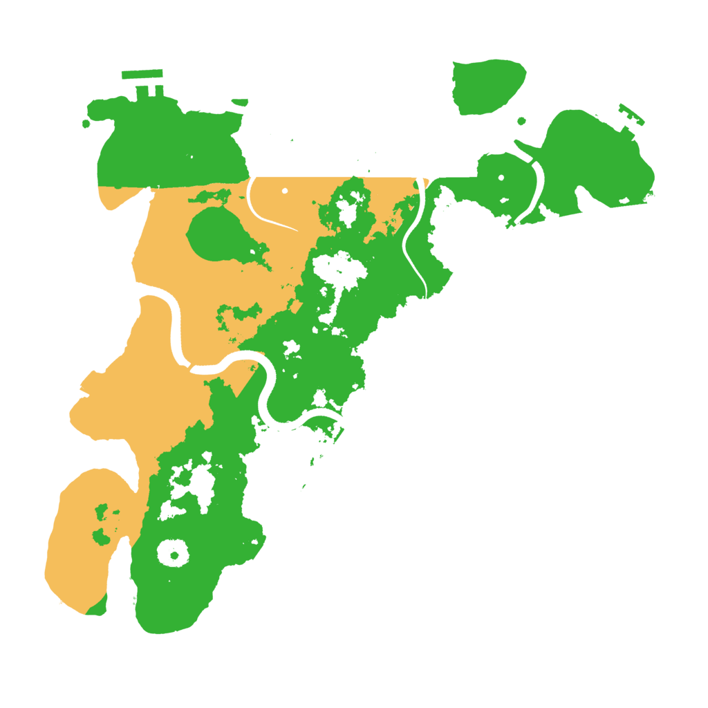 Biome Rust Map: Procedural Map, Size: 3500, Seed: 883661955