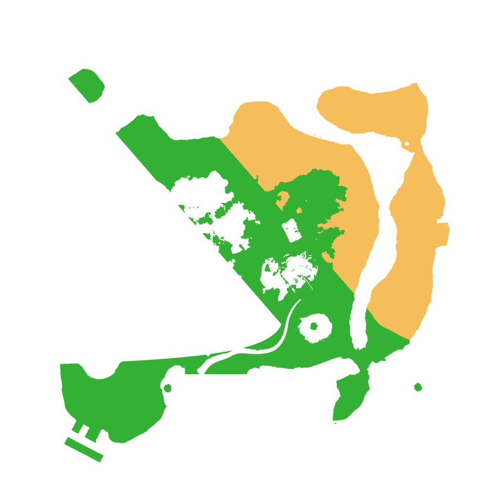 Biome Rust Map: Procedural Map, Size: 2500, Seed: 234623464