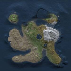 Thumbnail Rust Map: Procedural Map, Size: 2000, Seed: 543711029, 4 Monuments