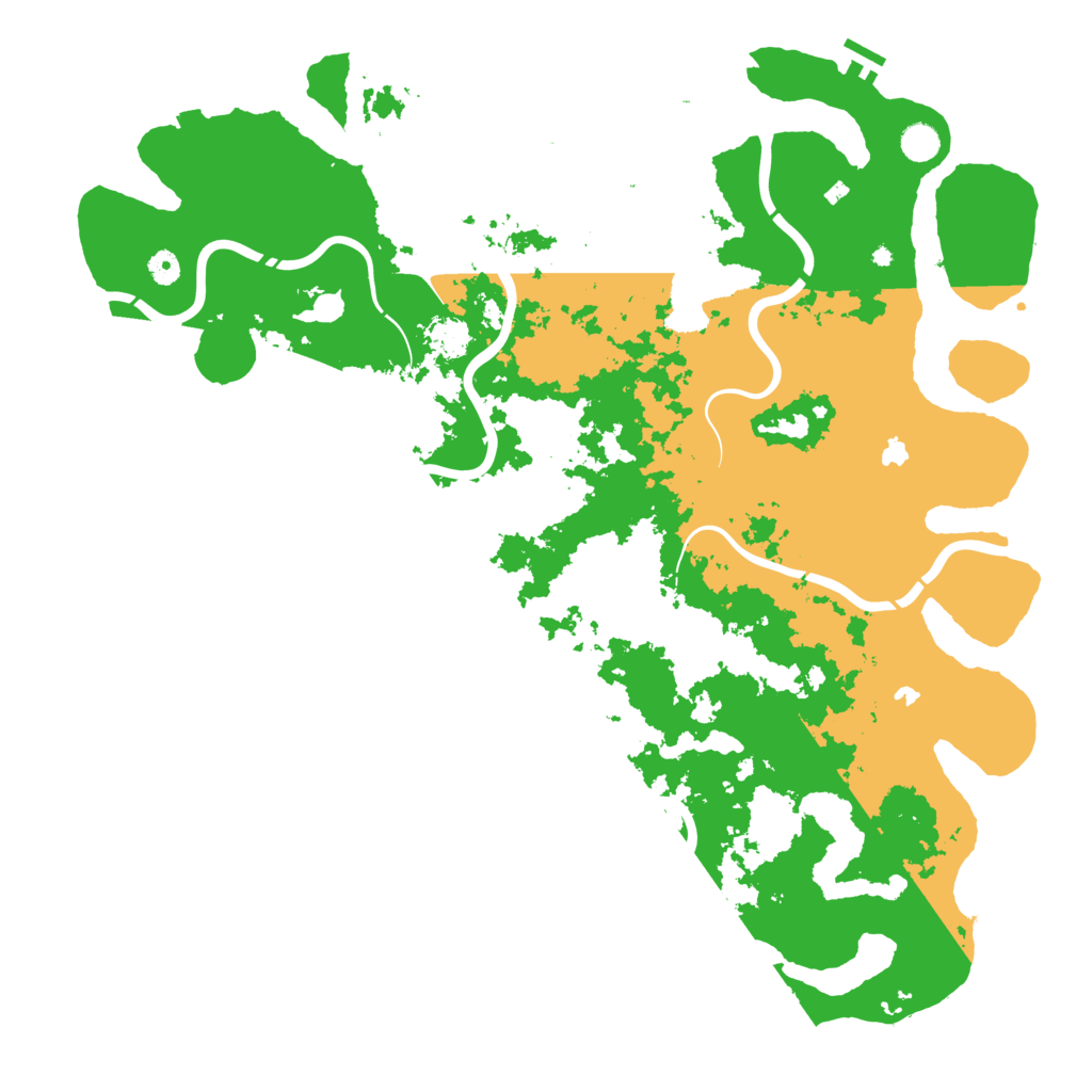 Biome Rust Map: Procedural Map, Size: 5000, Seed: 2128693143