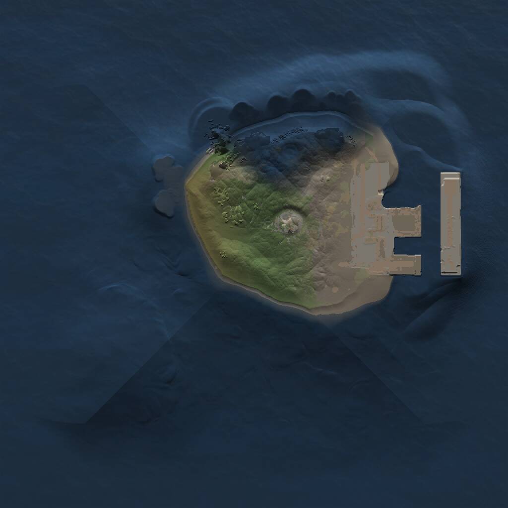 Rust Map: Procedural Map, Size: 1000, Seed: 336226846, 2 Monuments