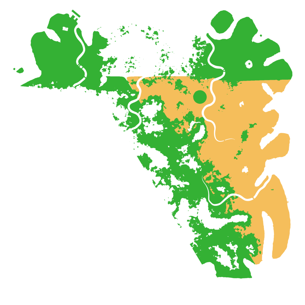 Biome Rust Map: Procedural Map, Size: 6000, Seed: 5860