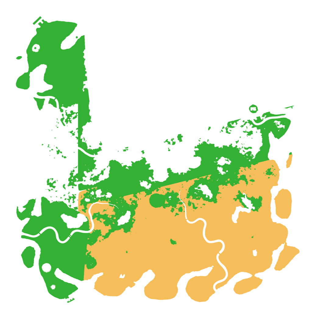 Biome Rust Map: Procedural Map, Size: 6000, Seed: 45615