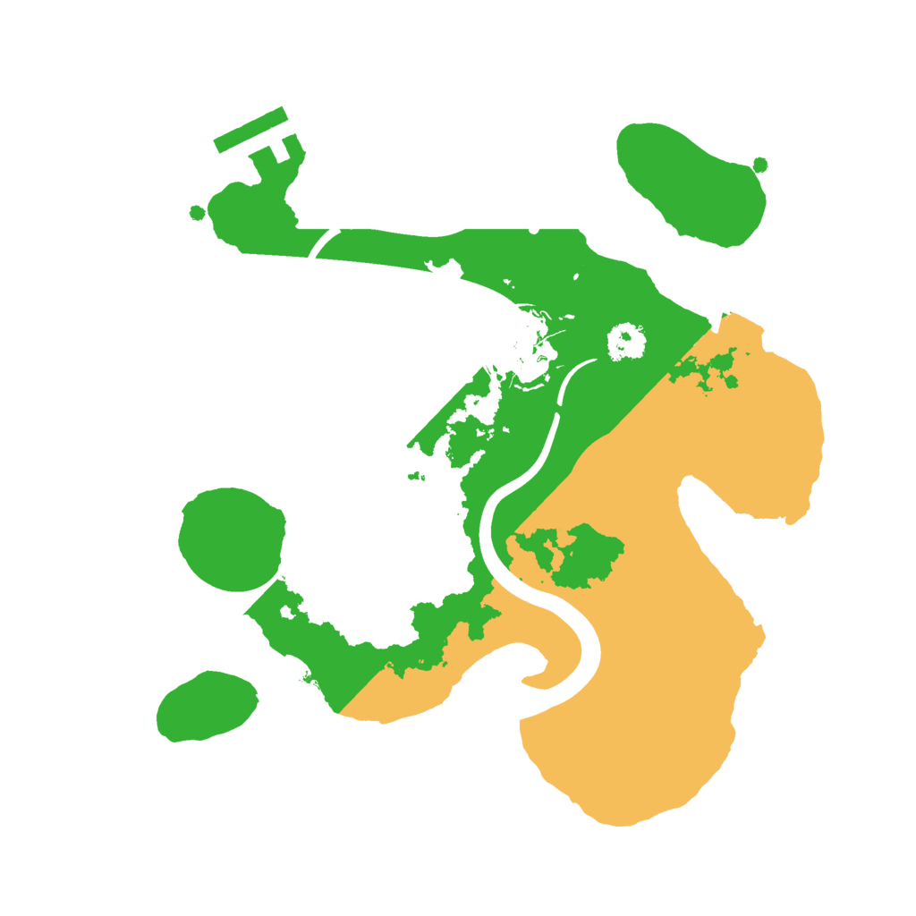 Biome Rust Map: Procedural Map, Size: 2400, Seed: 1339264331