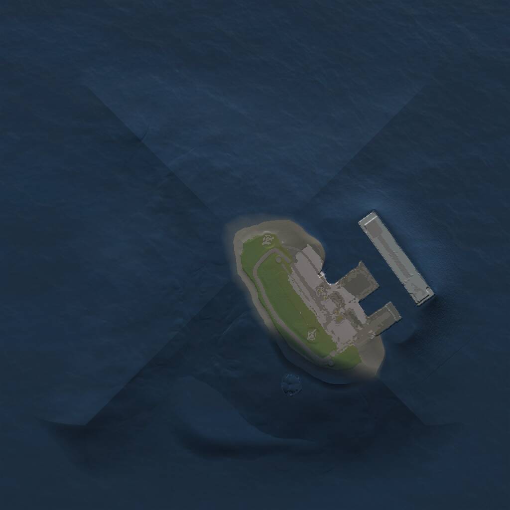 Rust Map: Procedural Map, Size: 1000, Seed: 439587902, 2 Monuments