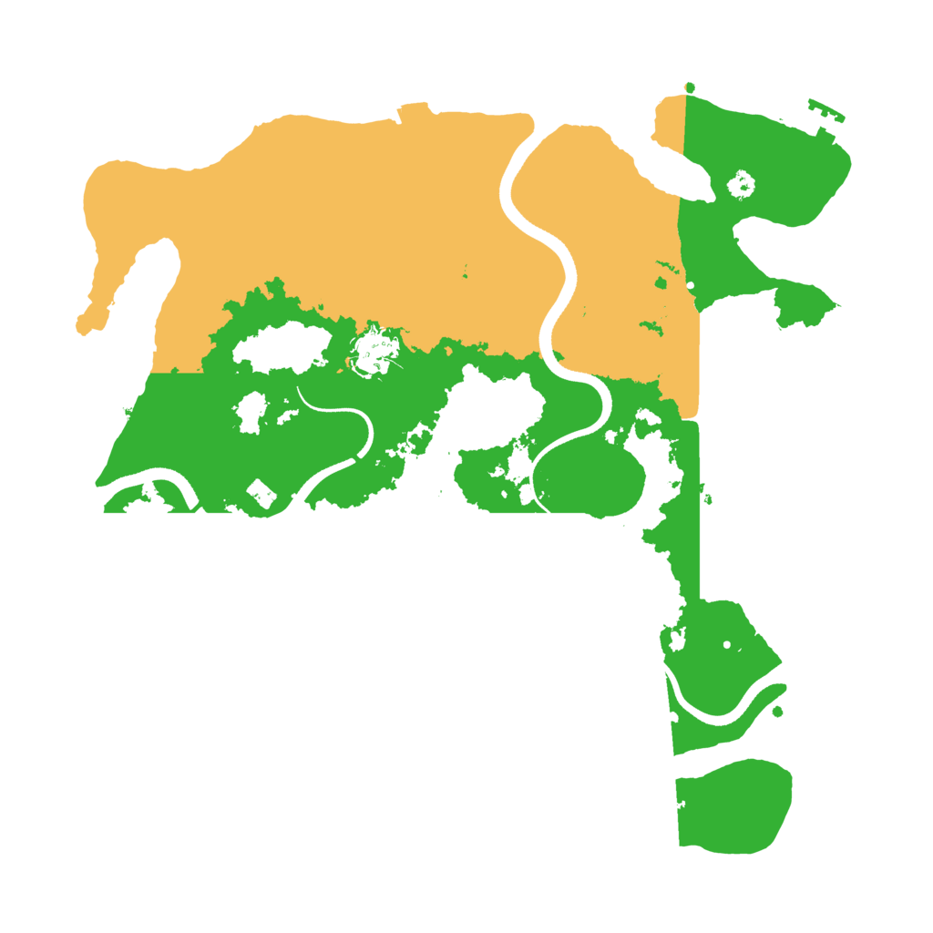 Biome Rust Map: Procedural Map, Size: 3500, Seed: 584141846