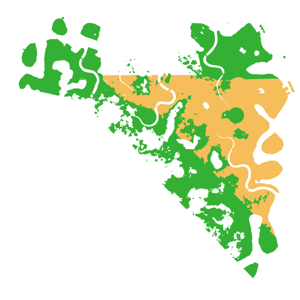 Biome Rust Map: Procedural Map, Size: 5000, Seed: 6476732