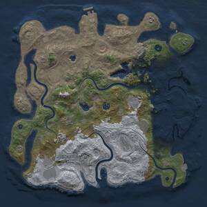 Thumbnail Rust Map: Procedural Map, Size: 4250, Seed: 830661454, 16 Monuments