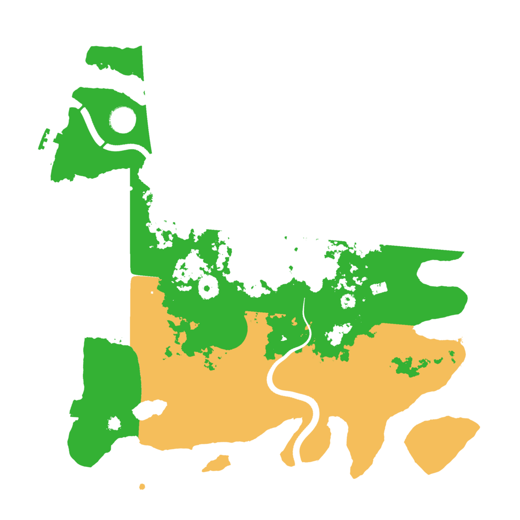 Biome Rust Map: Procedural Map, Size: 3500, Seed: 554956181