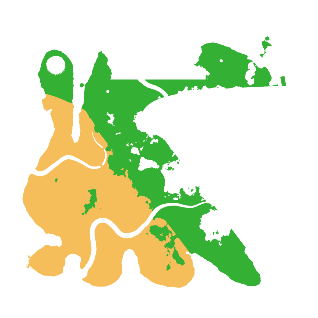 Biome Rust Map: Procedural Map, Size: 3000, Seed: 1134491634