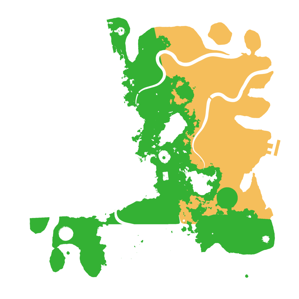 Biome Rust Map: Procedural Map, Size: 3750, Seed: 345