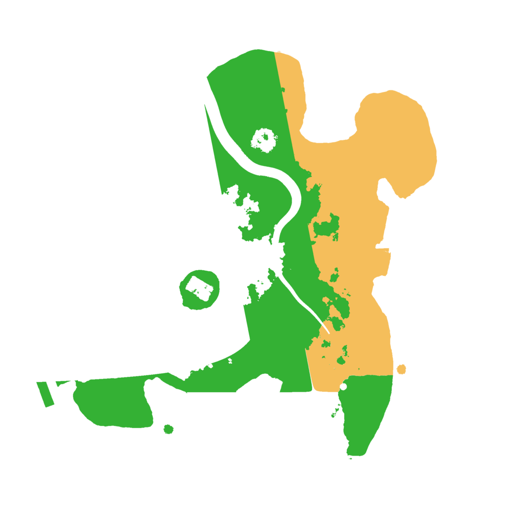 Biome Rust Map: Procedural Map, Size: 2200, Seed: 544490293