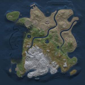 Thumbnail Rust Map: Procedural Map, Size: 3250, Seed: 973654876, 12 Monuments