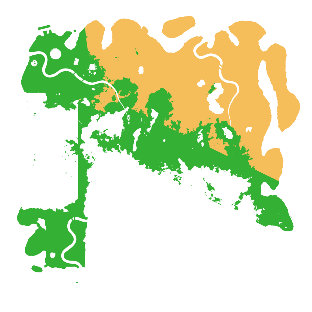 Biome Rust Map: Procedural Map, Size: 5000, Seed: 681466660