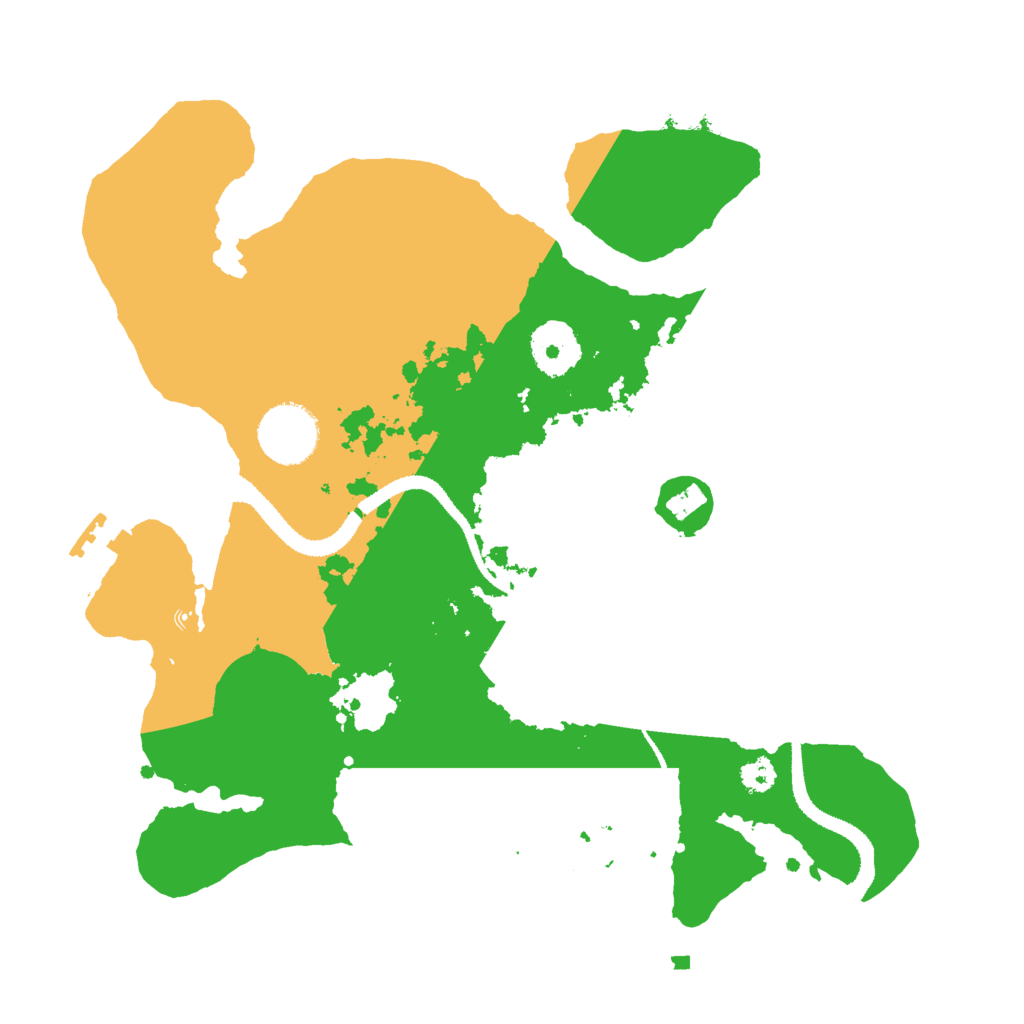 Biome Rust Map: Procedural Map, Size: 3000, Seed: 2372