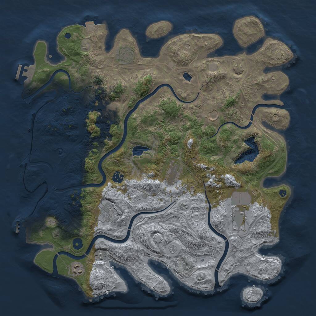 Rust Map: Procedural Map, Size: 4250, Seed: 978165, 15 Monuments