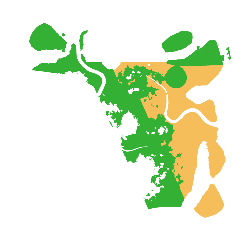 Biome Rust Map: Procedural Map, Size: 3100, Seed: 11432