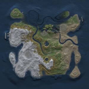 Thumbnail Rust Map: Procedural Map, Size: 3100, Seed: 11432, 12 Monuments