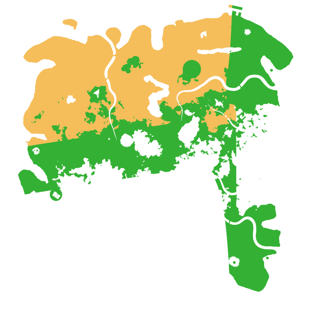 Biome Rust Map: Procedural Map, Size: 4586, Seed: 3514765