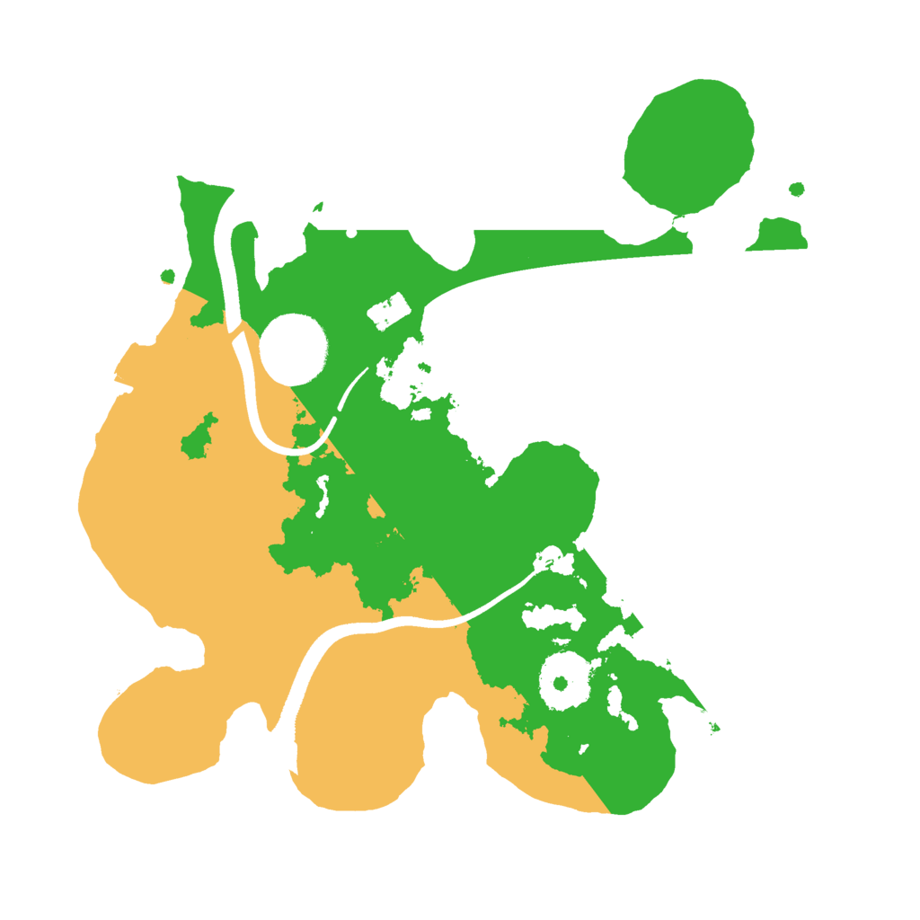 Biome Rust Map: Procedural Map, Size: 2500, Seed: 1134491634
