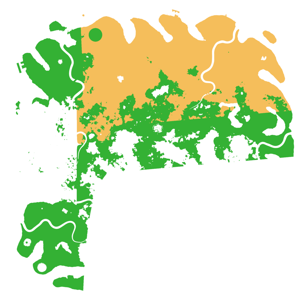 Biome Rust Map: Procedural Map, Size: 6000, Seed: 101180085