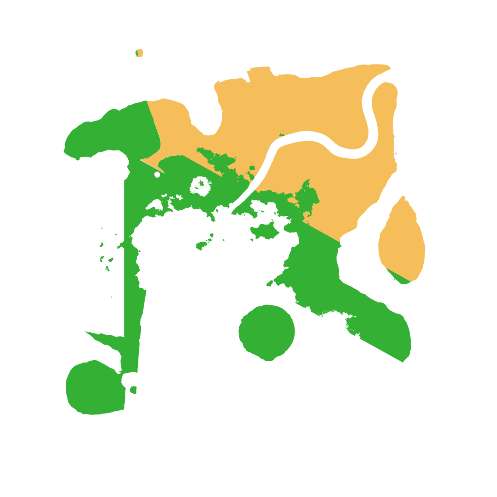 Biome Rust Map: Procedural Map, Size: 2500, Seed: 2069245169