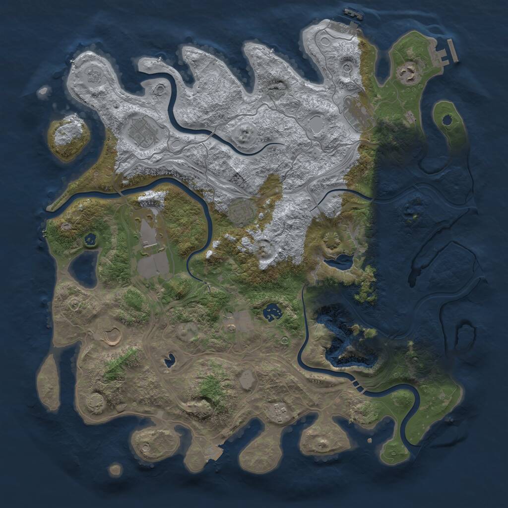 Rust Map: Procedural Map, Size: 4250, Seed: 71439989, 15 Monuments